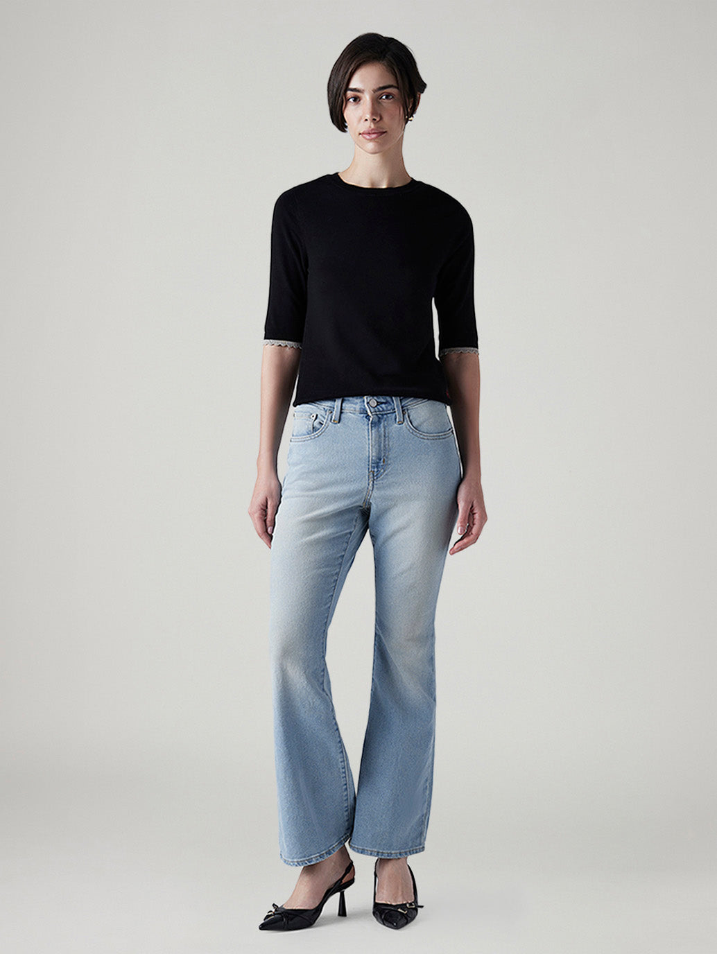 Women's 726 Light Indigo Flared Fit High Rise Jeans