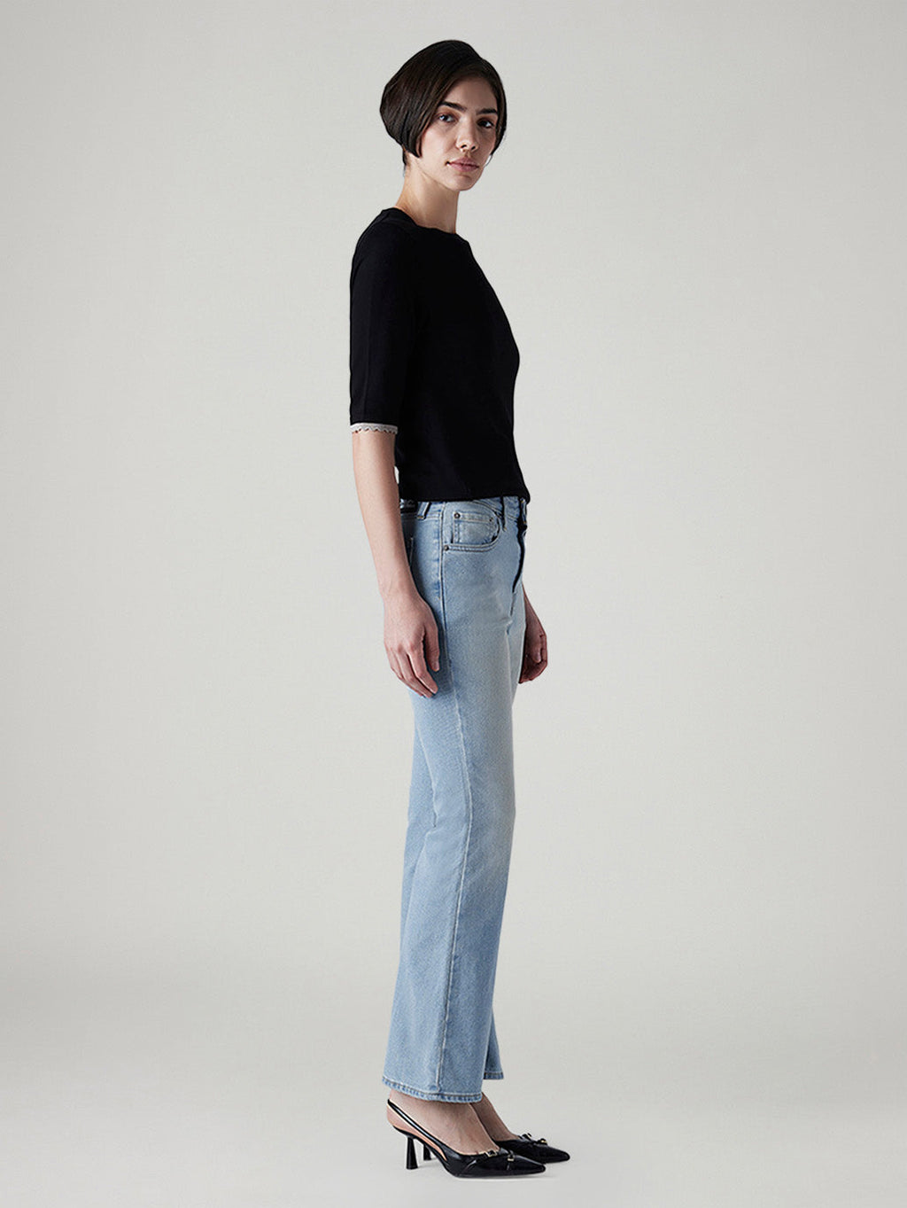 Women's 726 Light Indigo Flared Fit High Rise Jeans