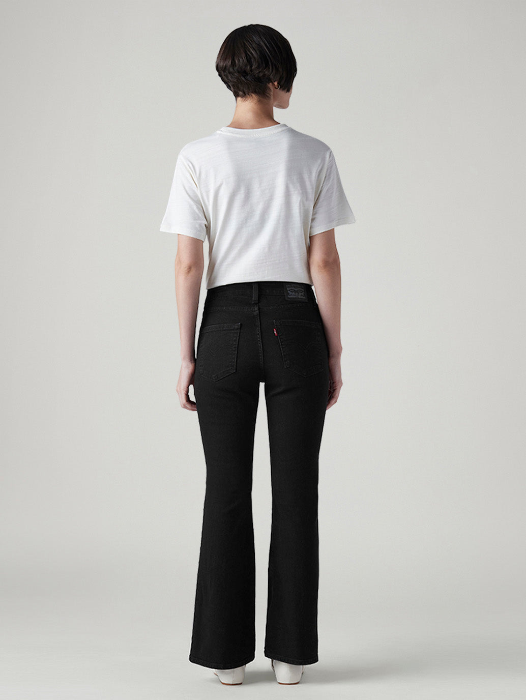 Women's 726 Black Flared Fit High Rise Jeans
