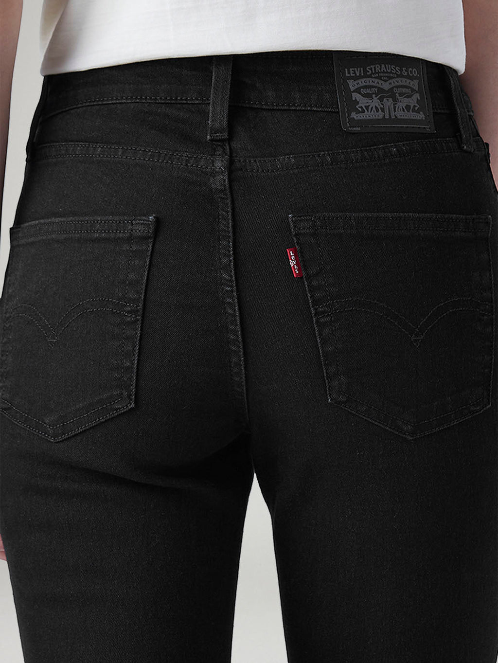 Women's 726 Black Flared Fit High Rise Jeans