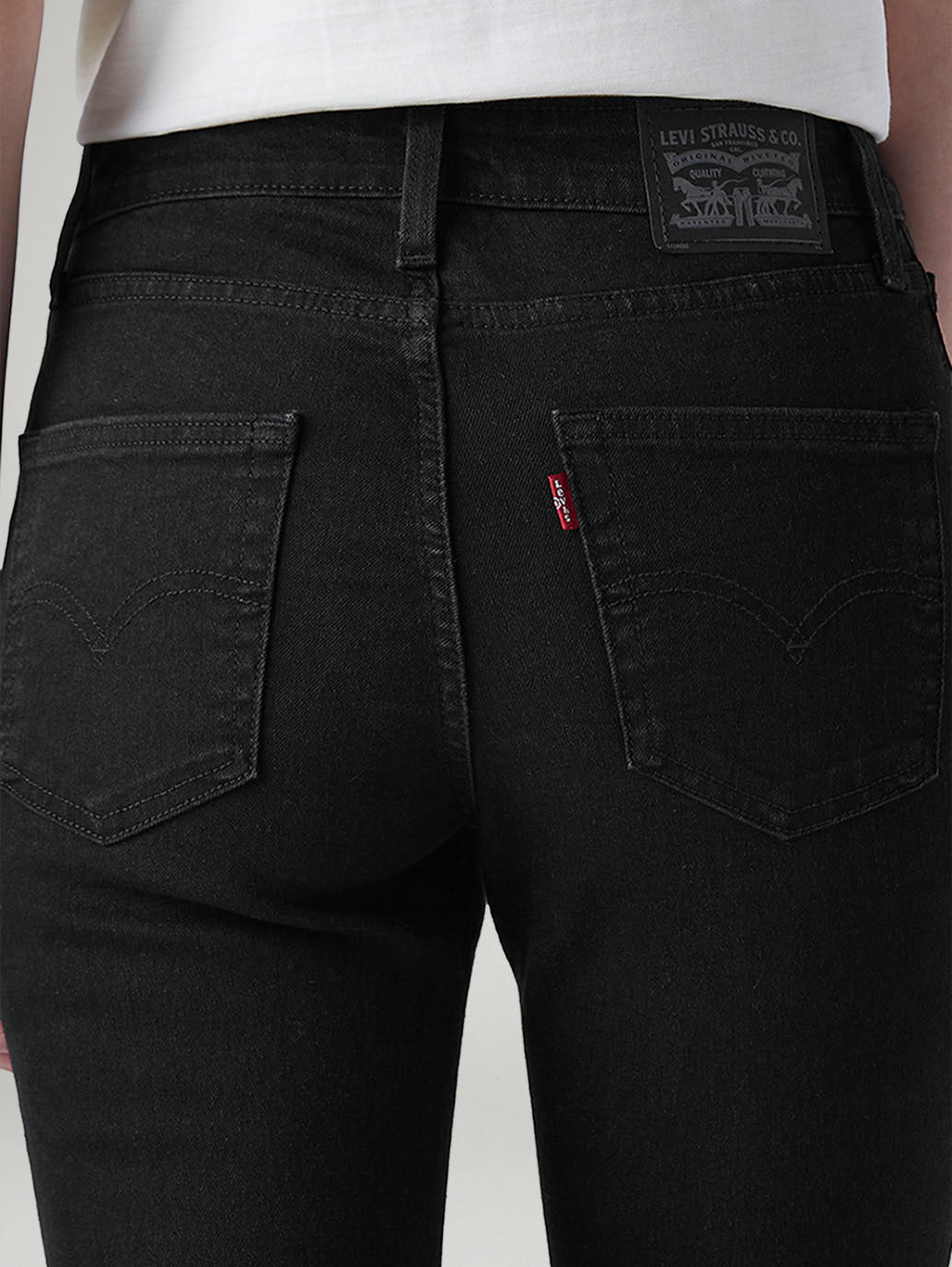 Women's 726 Black Flared Fit High Rise Jeans