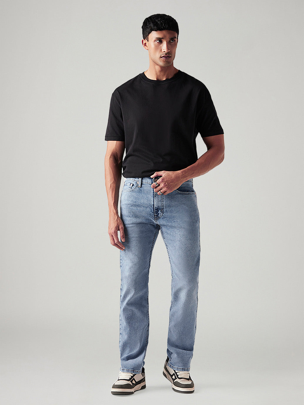 Men's 513 Light Indigo Slim Straight Fit Mid Rise Jeans