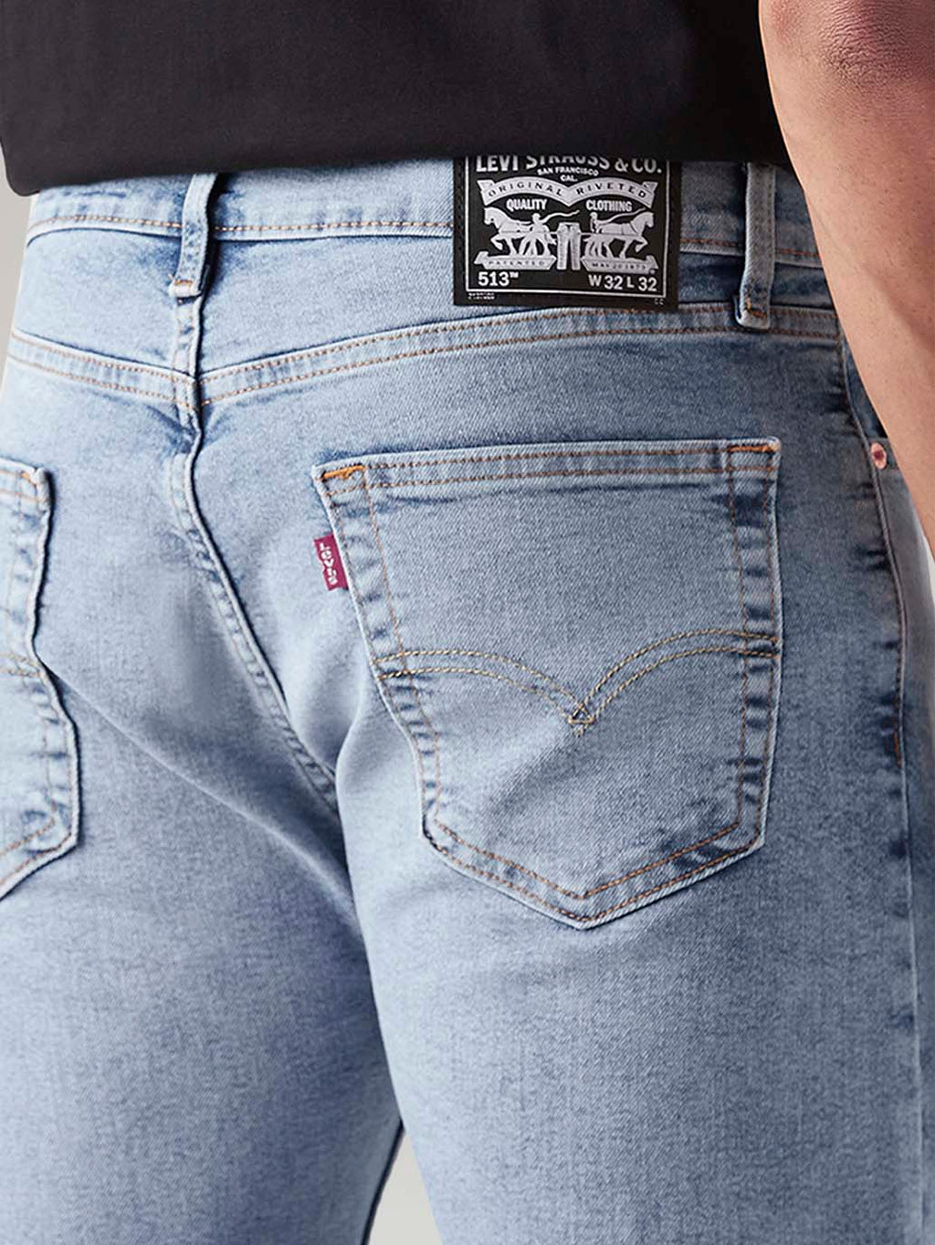 Men's 513 Light Indigo Slim Straight Fit Mid Rise Jeans