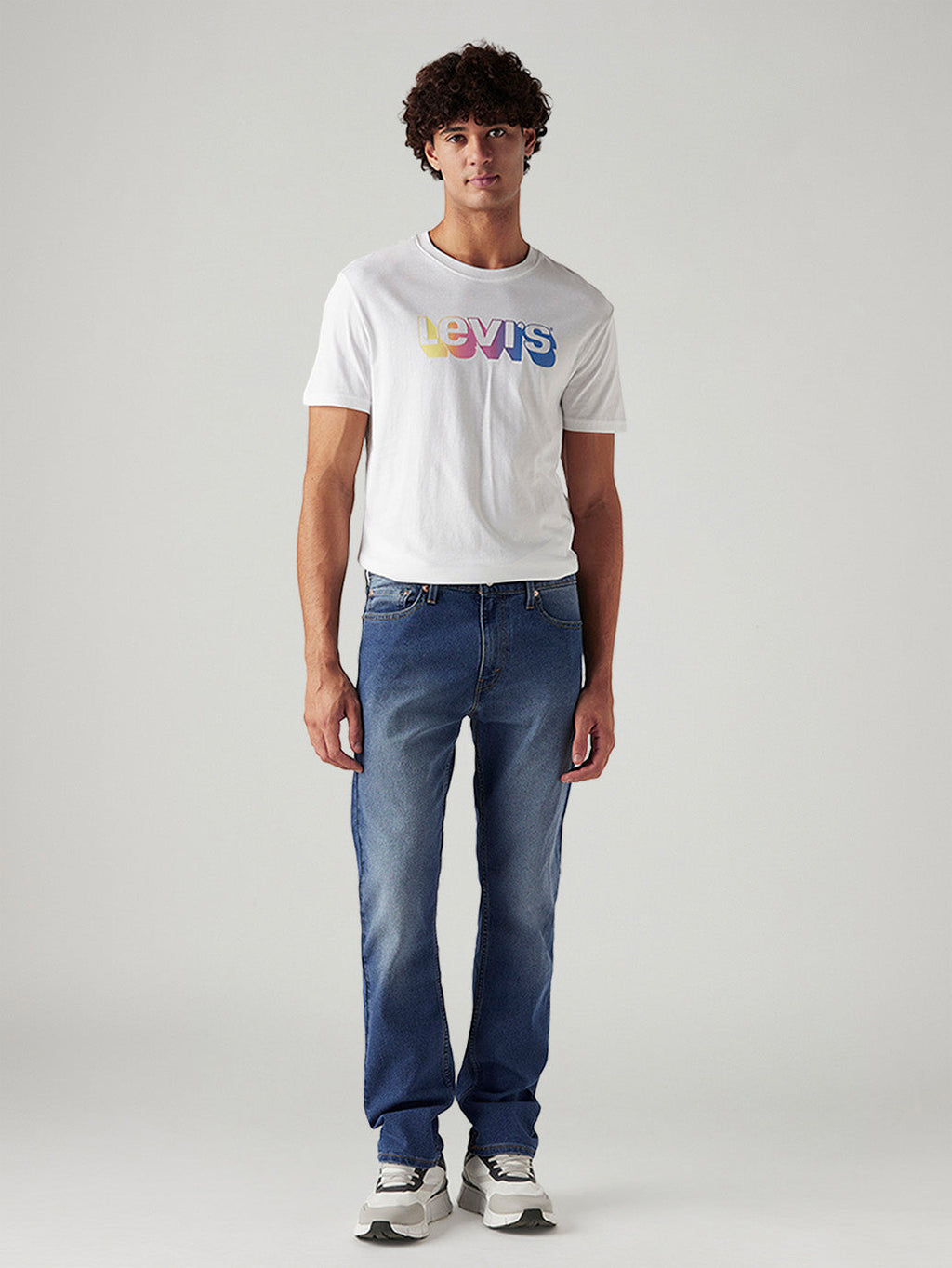 Men's 513 Med Indigo Slim Straight Fit Mid Rise Jeans
