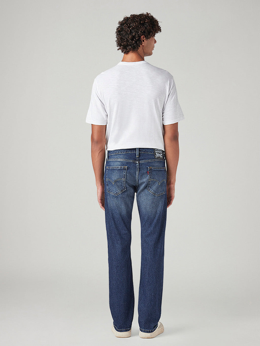Men's 513 Blue Slim Straight Fit Mid Rise Jeans