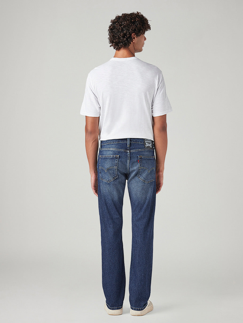 Men's 513 Blue Slim Straight Fit Mid Rise Jeans