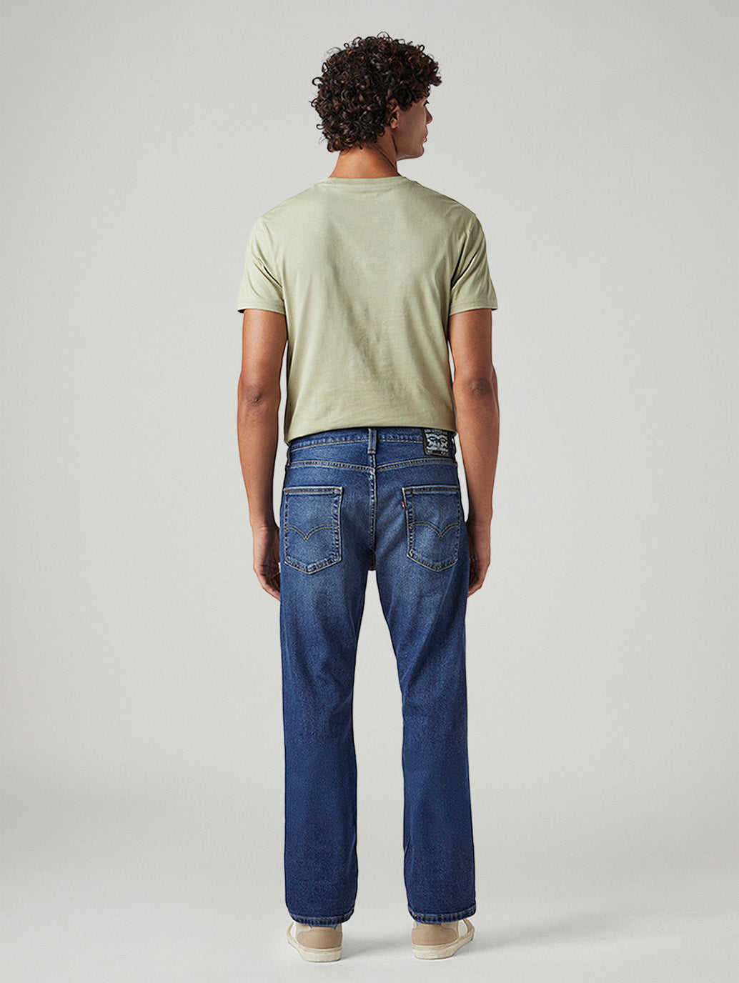 Men's 513 Blue Slim Straight Fit Mid Rise Jeans