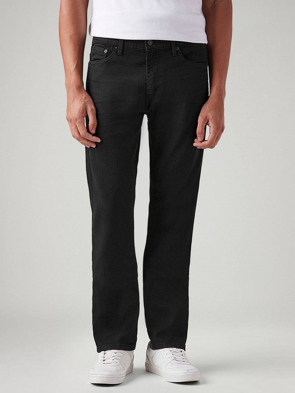 Men's 513 Black Slim Straight Fit Mid Rise Jeans