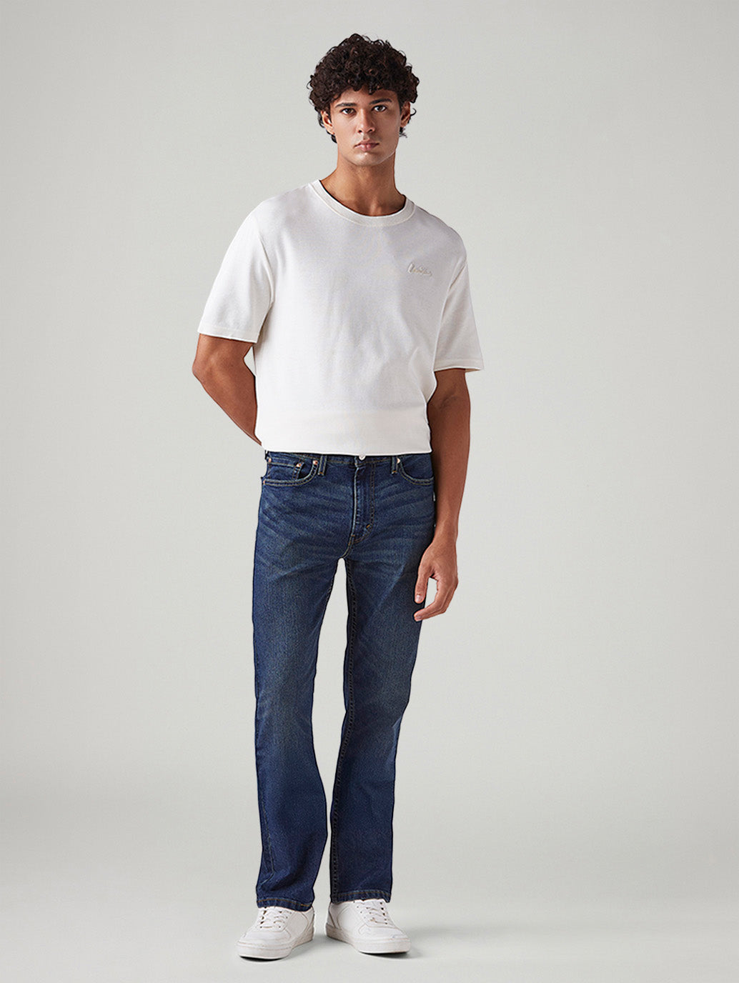 Men's 513 Blue Slim Straight Fit Mid Rise Tinted Jeans