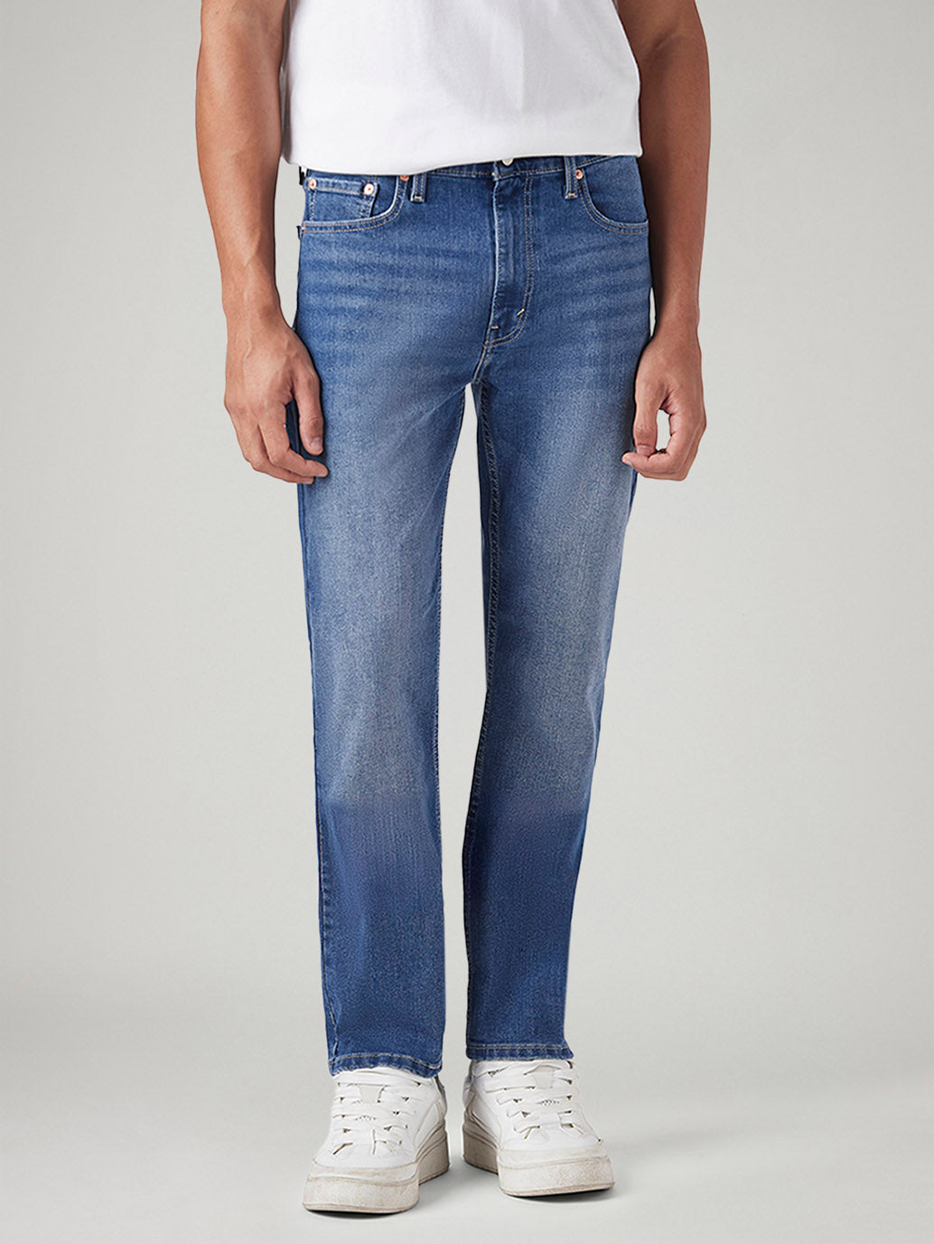Men's 513 Med Indigo Slim Straight Fit Mid Rise Jeans
