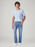 Men's 513 Light Blue Slim Straight Fit Mid Rise Jeans