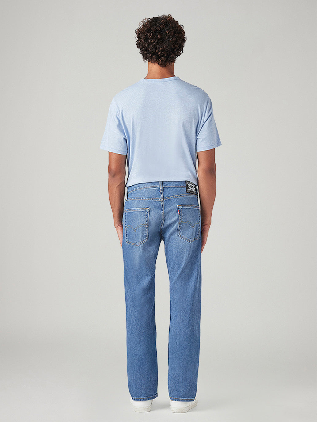 Men's 513 Light Blue Slim Straight Fit Mid Rise Jeans