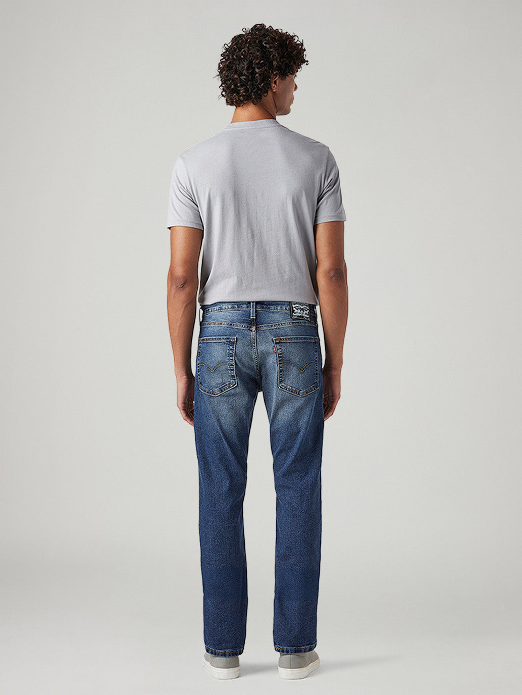 Men's 513 Blue Slim Straight Fit Mid Rise Jeans