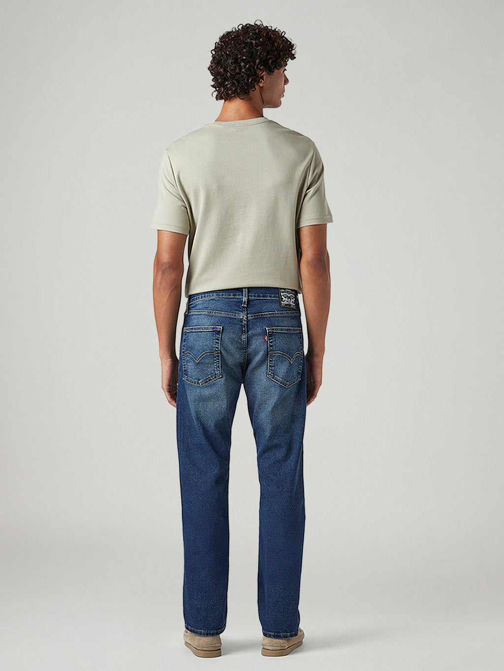 Men's 513 Blue Slim Straight Fit Mid Rise Jeans