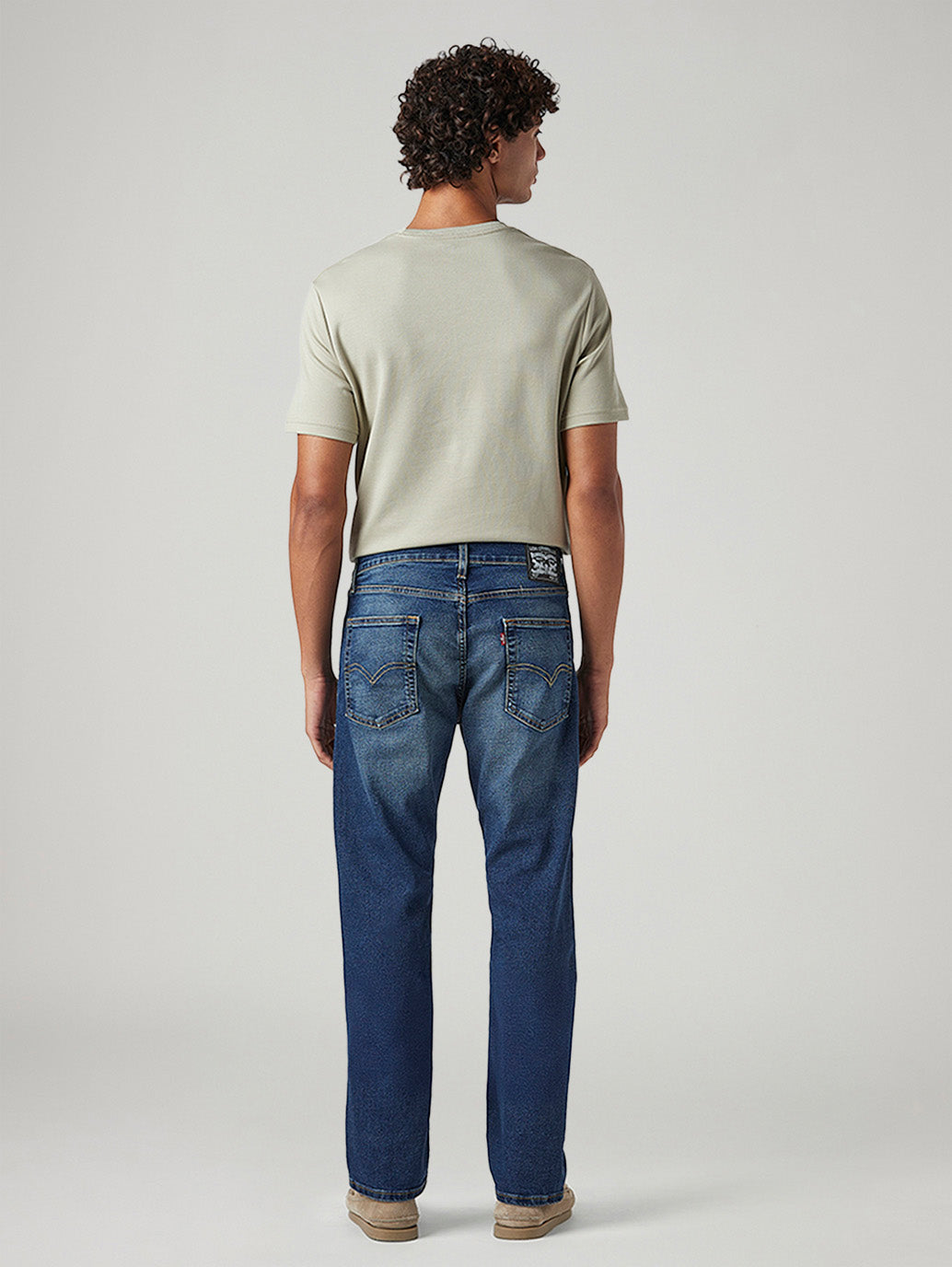 Men's 513 Blue Slim Straight Fit Mid Rise Jeans