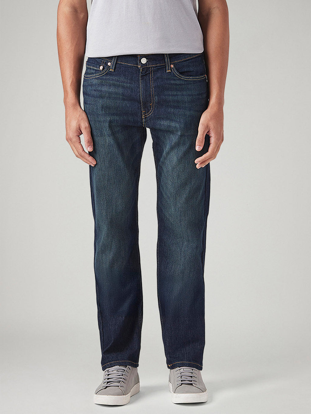 Men's 513 Dark Indigo Slim Straight Fit Mid Rise Tinted Jeans
