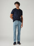 Men's 513 Light Blue Slim Straight Fit Mid Rise Tinted Jeans