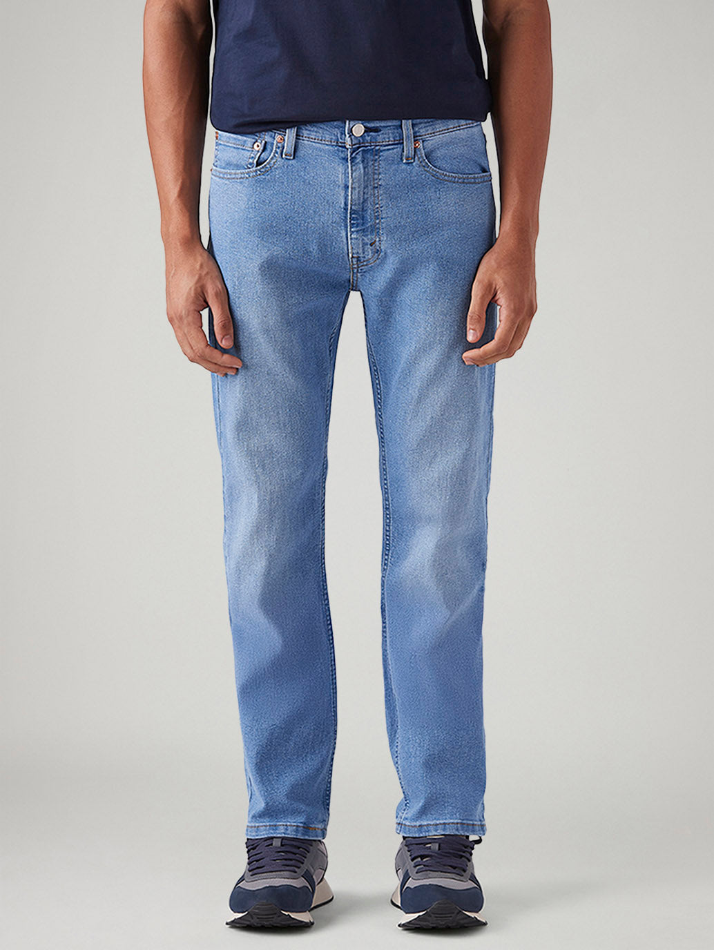 Men's 513 Light Blue Slim Straight Fit Mid Rise Jeans