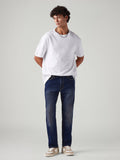 Men's 513 Dark Blue Slim Straight Fit Mid Rise Tinted Jeans