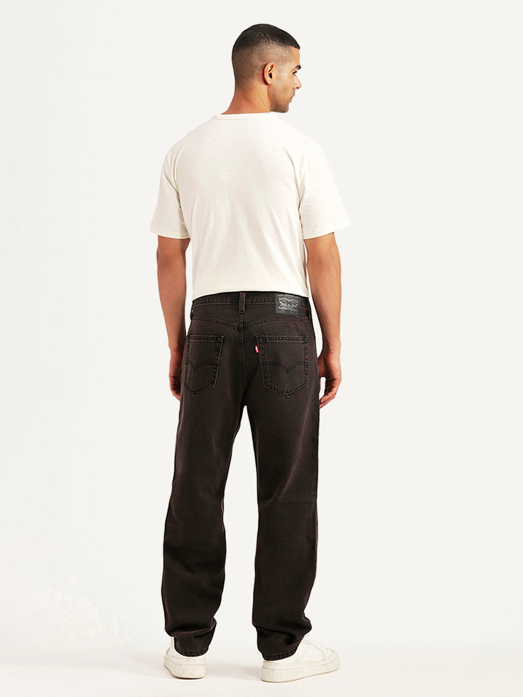 Men's Tinted 568 Brown Loose Fit Mid Rise Jeans