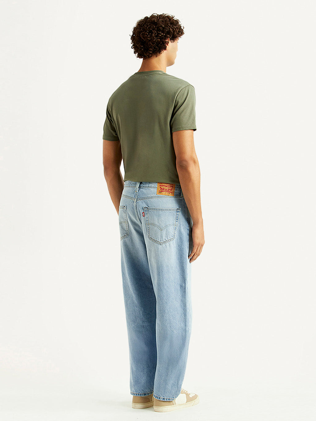Men's 568 Light Blue Loose Fit Mid Rise Jeans