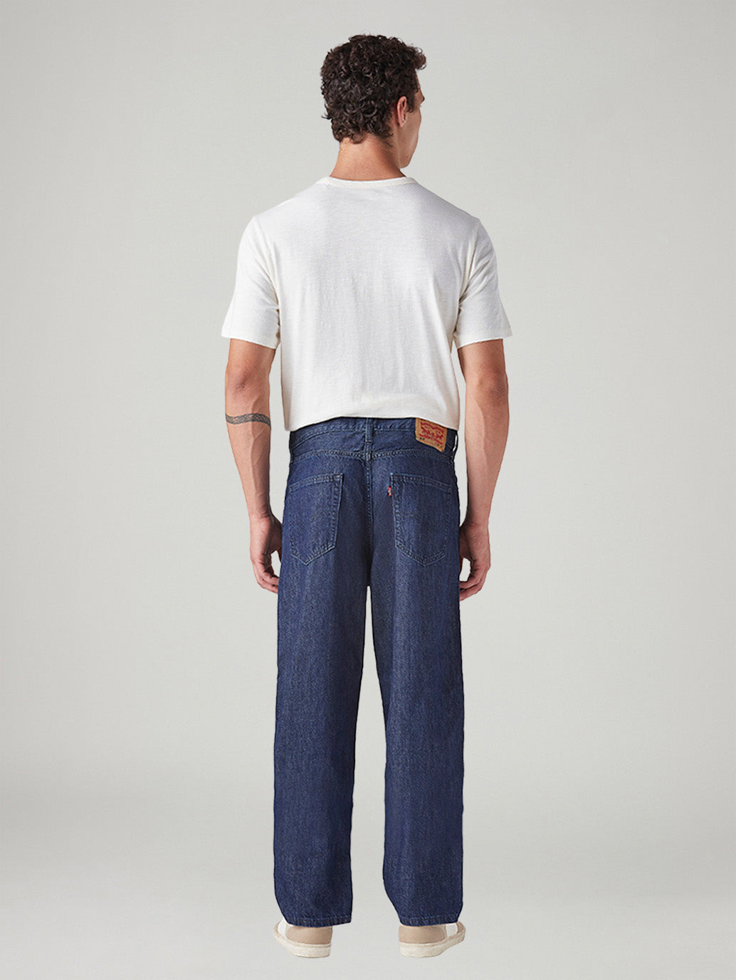 Men's 568 Dark Blue Loose Fit Mid Rise Jeans