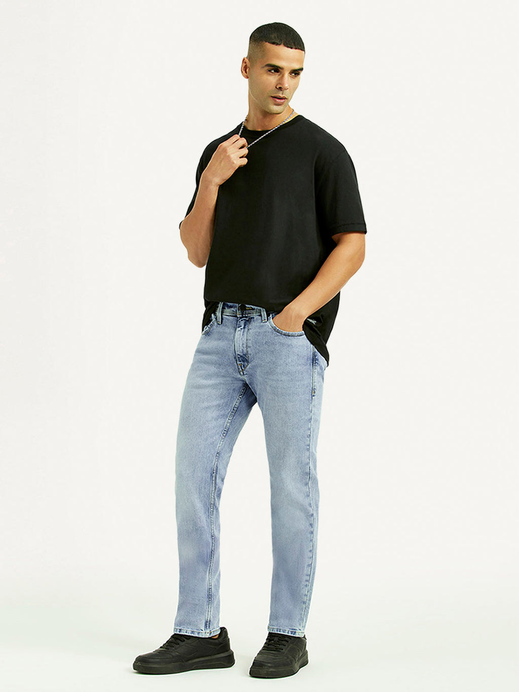 Men's 511 Light Blue Slim Fit Mid Rise Jeans