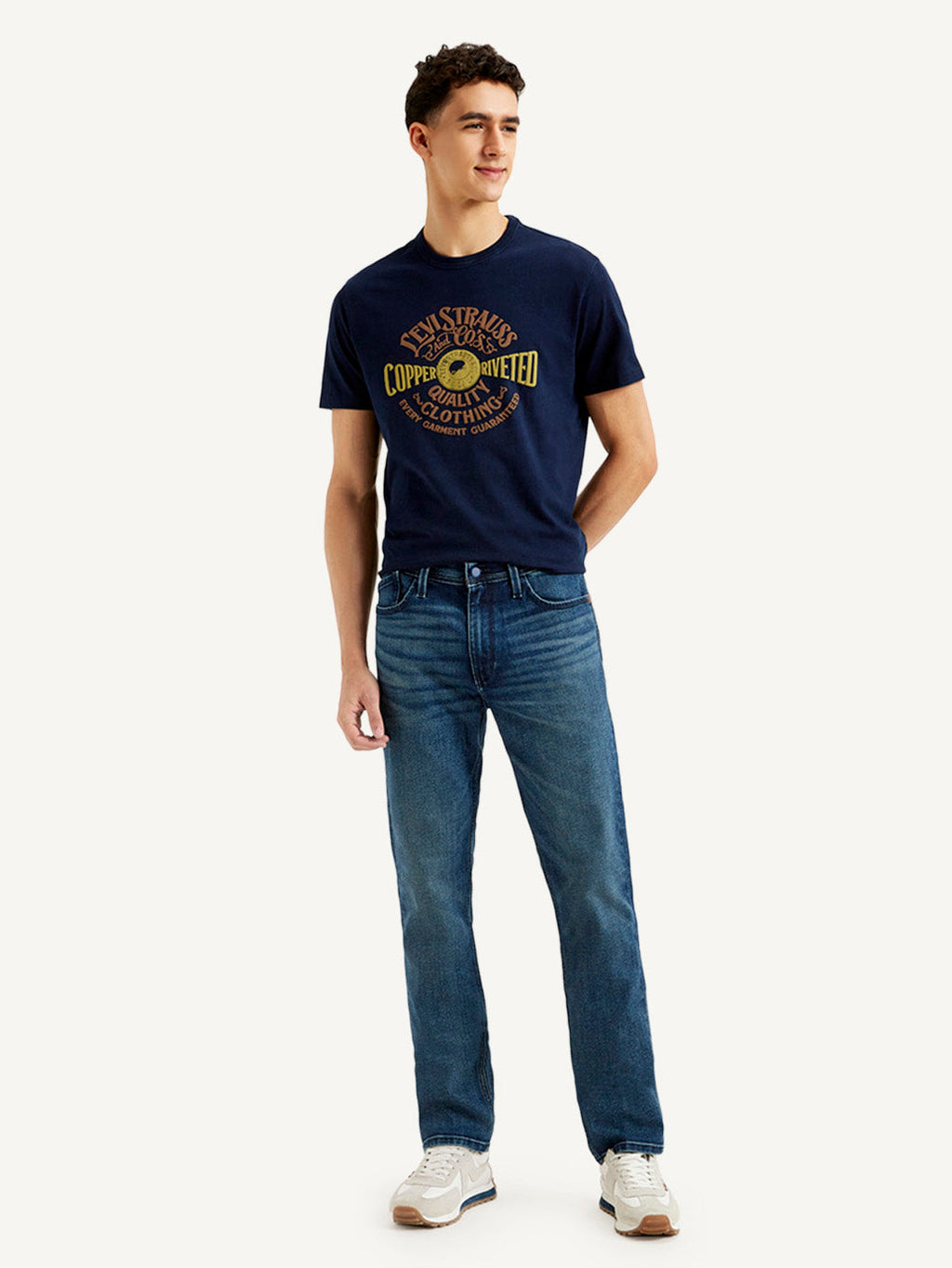 Men's 511 Dark Blue Slim Fit Mid Rise Jeans