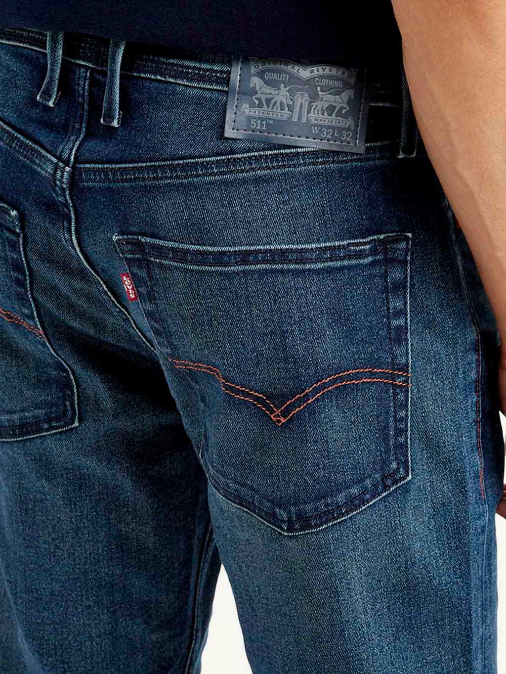 Men's 511 Dark Blue Slim Fit Mid Rise Jeans