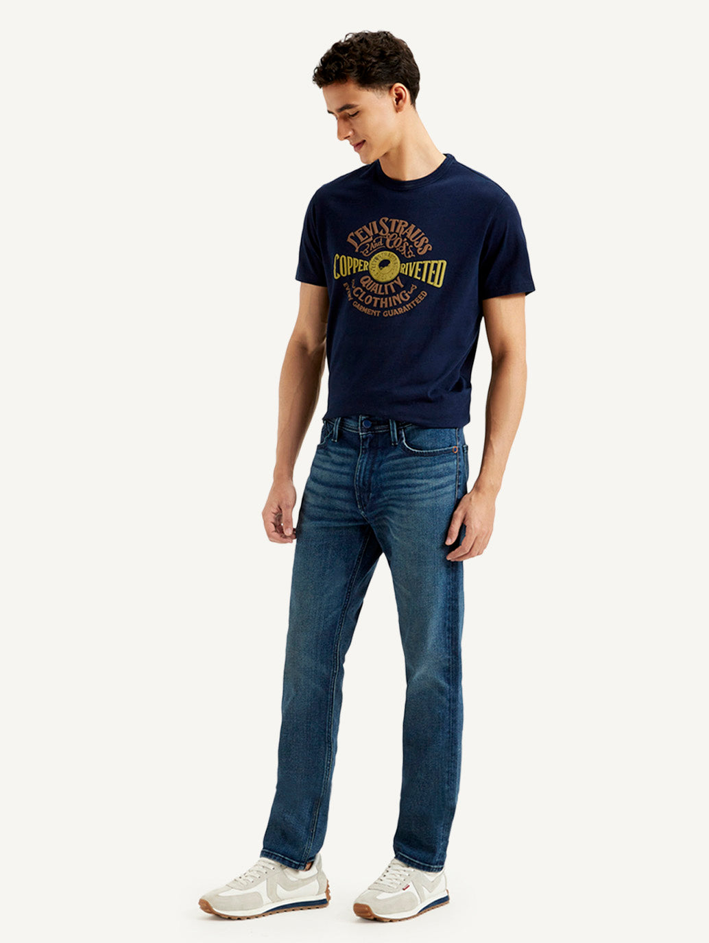 Men's 511 Dark Blue Slim Fit Mid Rise Jeans