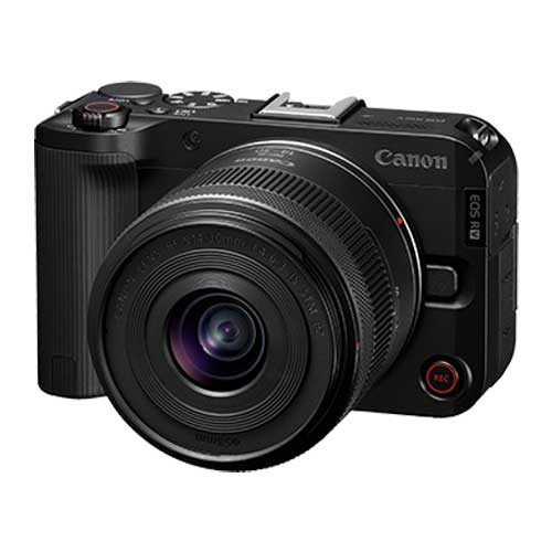 Canon EOS R50 V (RF-S14-30mm f/4-6.3 IS STM PZ) Black Free extra battery LP-E17