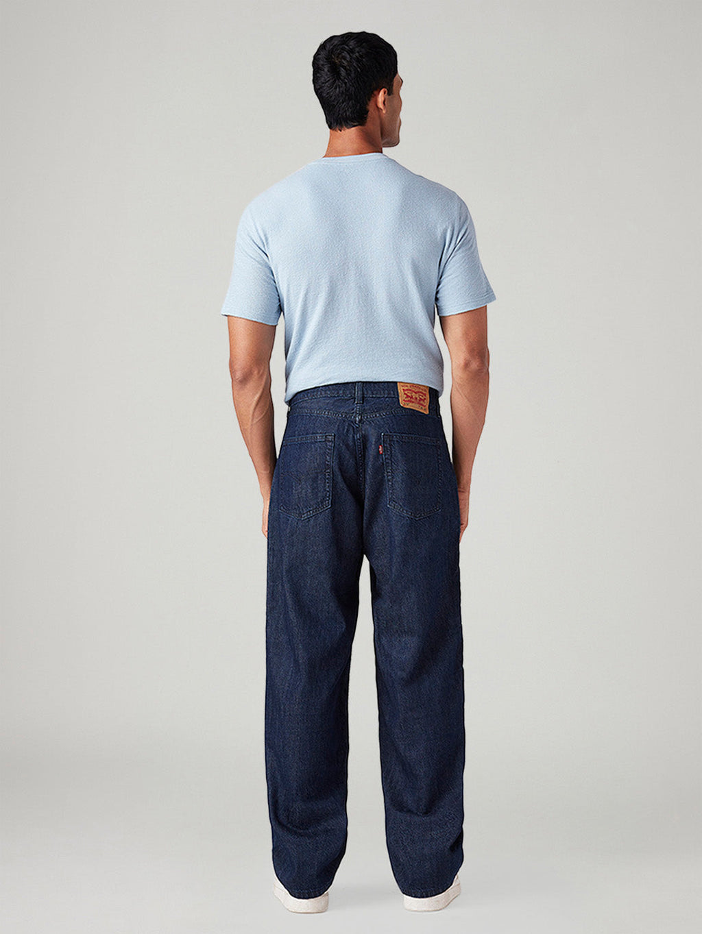 Men's 578 Dark Blue Baggy Fit Mid Rise Jeans