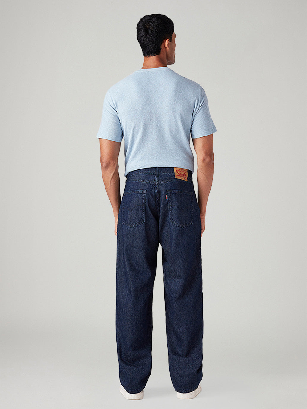 Men's 578 Dark Blue Baggy Fit Mid Rise Jeans