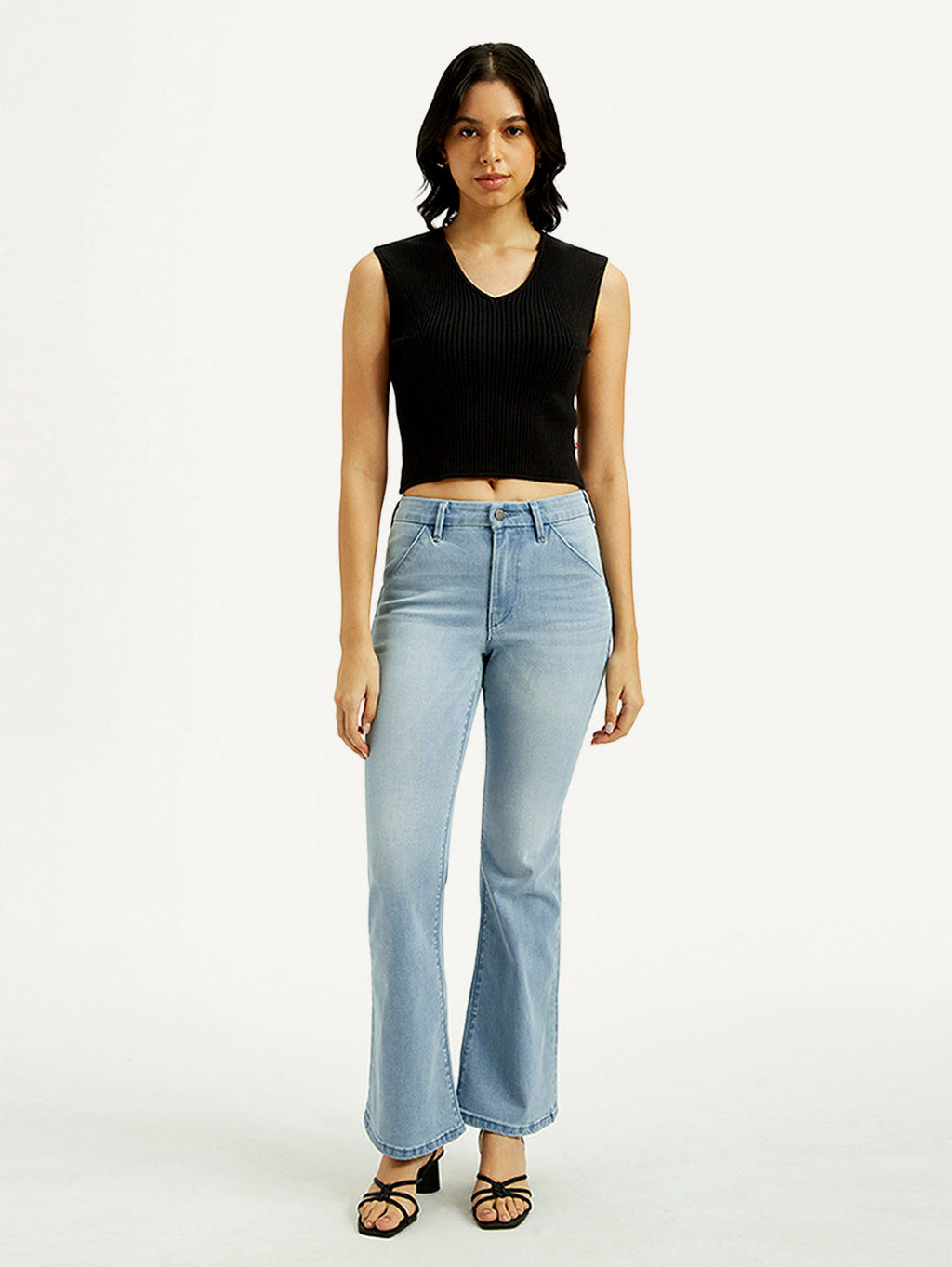Women's Redloop 726 Light Indigo Flared Fit High Rise Jeans