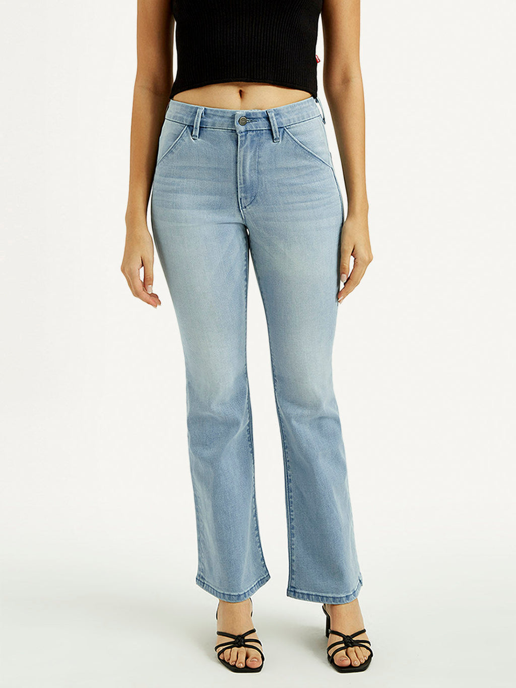 Women's Redloop 726 Light Indigo Flared Fit High Rise Jeans
