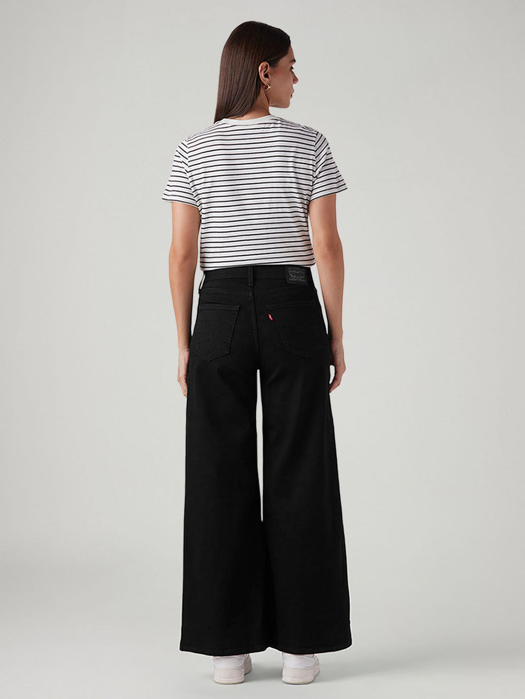 Women's 728 Black Wide Leg Fit High Rise Jeans