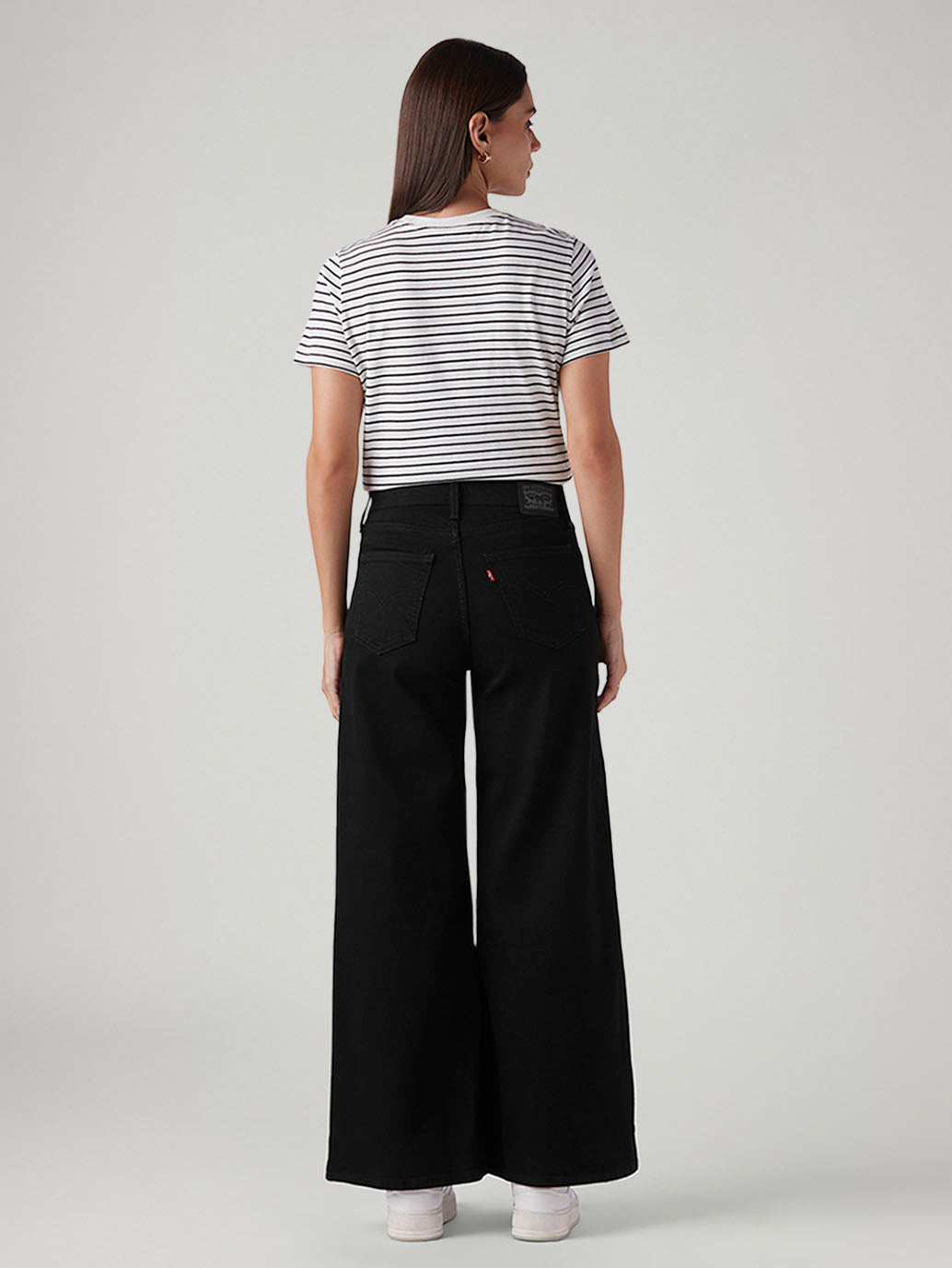 Women's 728 Black Wide Leg Fit High Rise Jeans