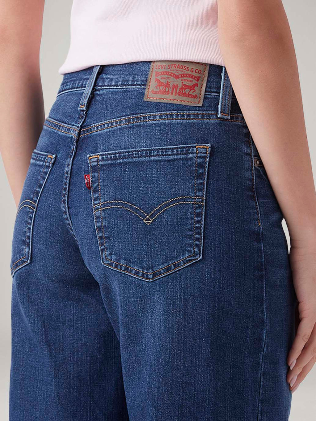 Women's 728 Blue Wide Leg Fit High Rise Jeans