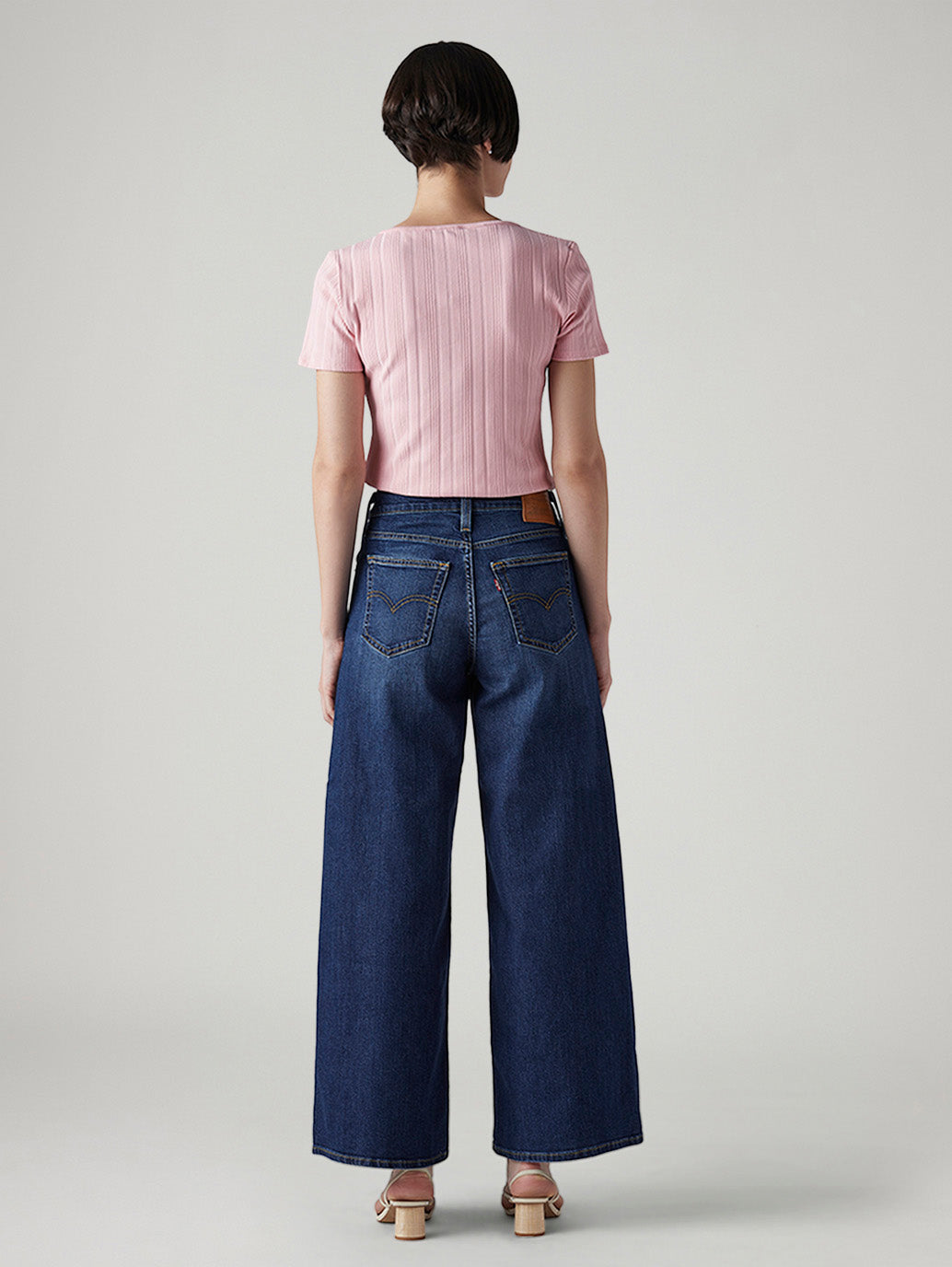 Women's 728 Dark Indigo Wide Leg Fit High Rise Jeans