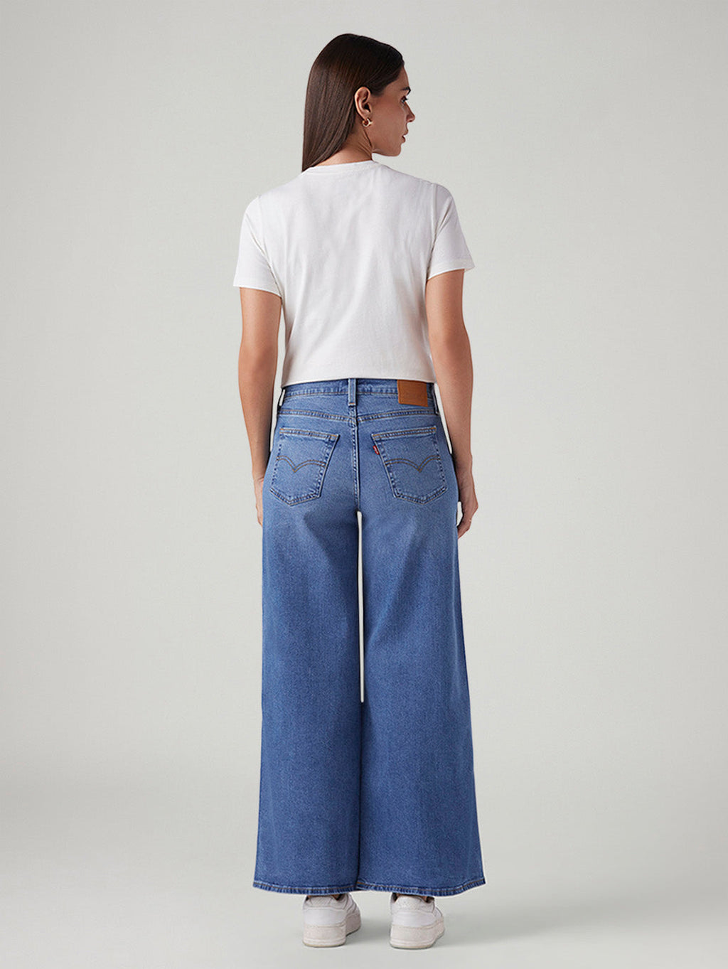 Women's 728 Blue Wide Leg Fit High Rise Jeans