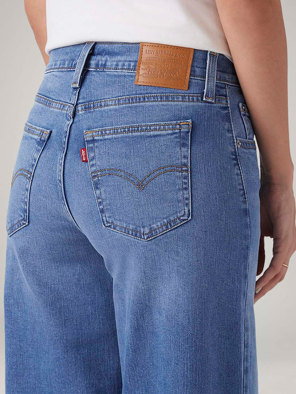 Women's 728 Blue Wide Leg Fit High Rise Jeans