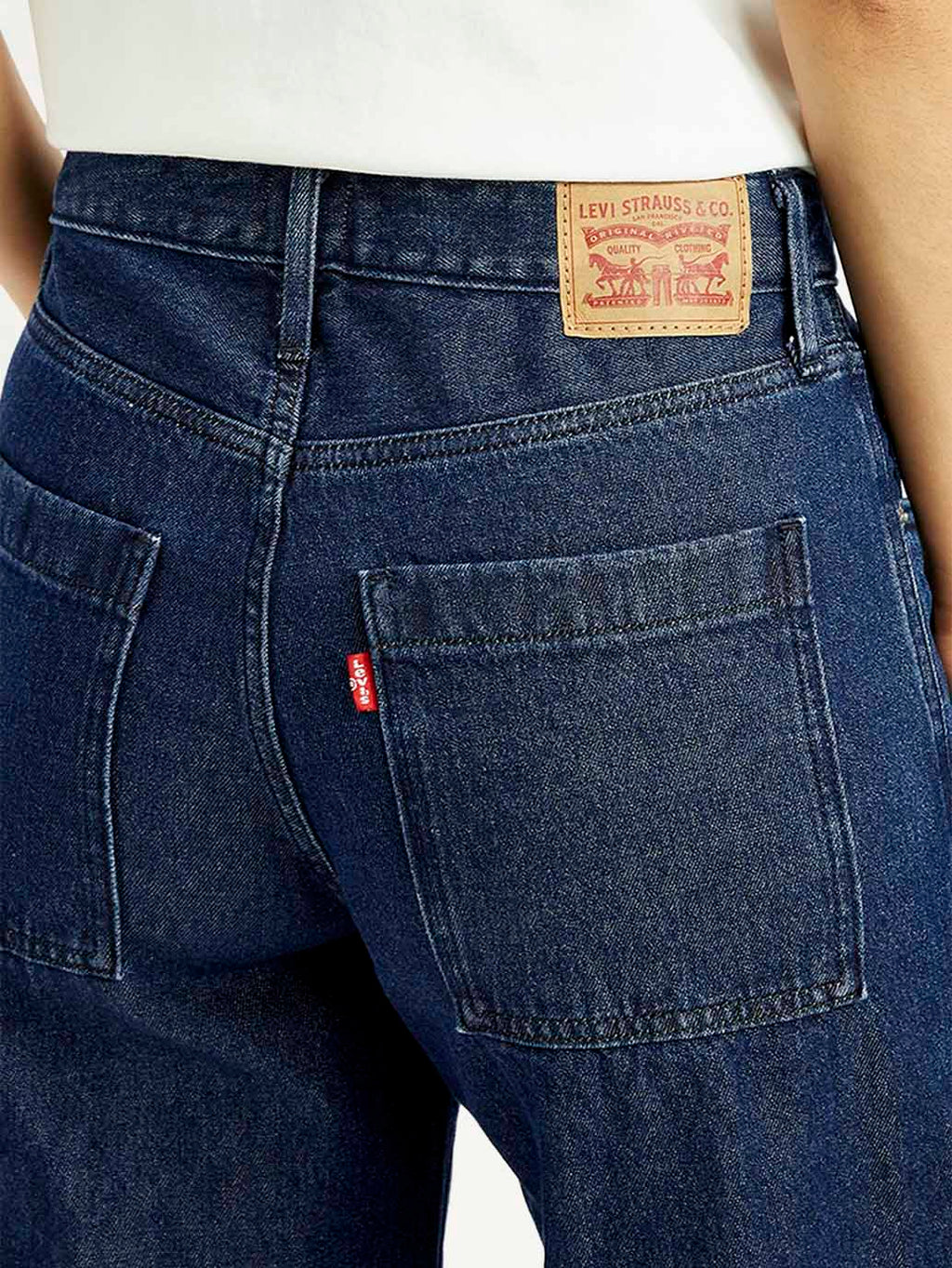 Women's 94 Dark Blue Baggy Fit Mid Rise Jeans