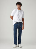 Men's 505 Blue Straight Fit Mid Rise Tinted Jeans