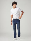 Men's 505 Dark Indigo Straight Fit Mid Rise Tinted Jeans