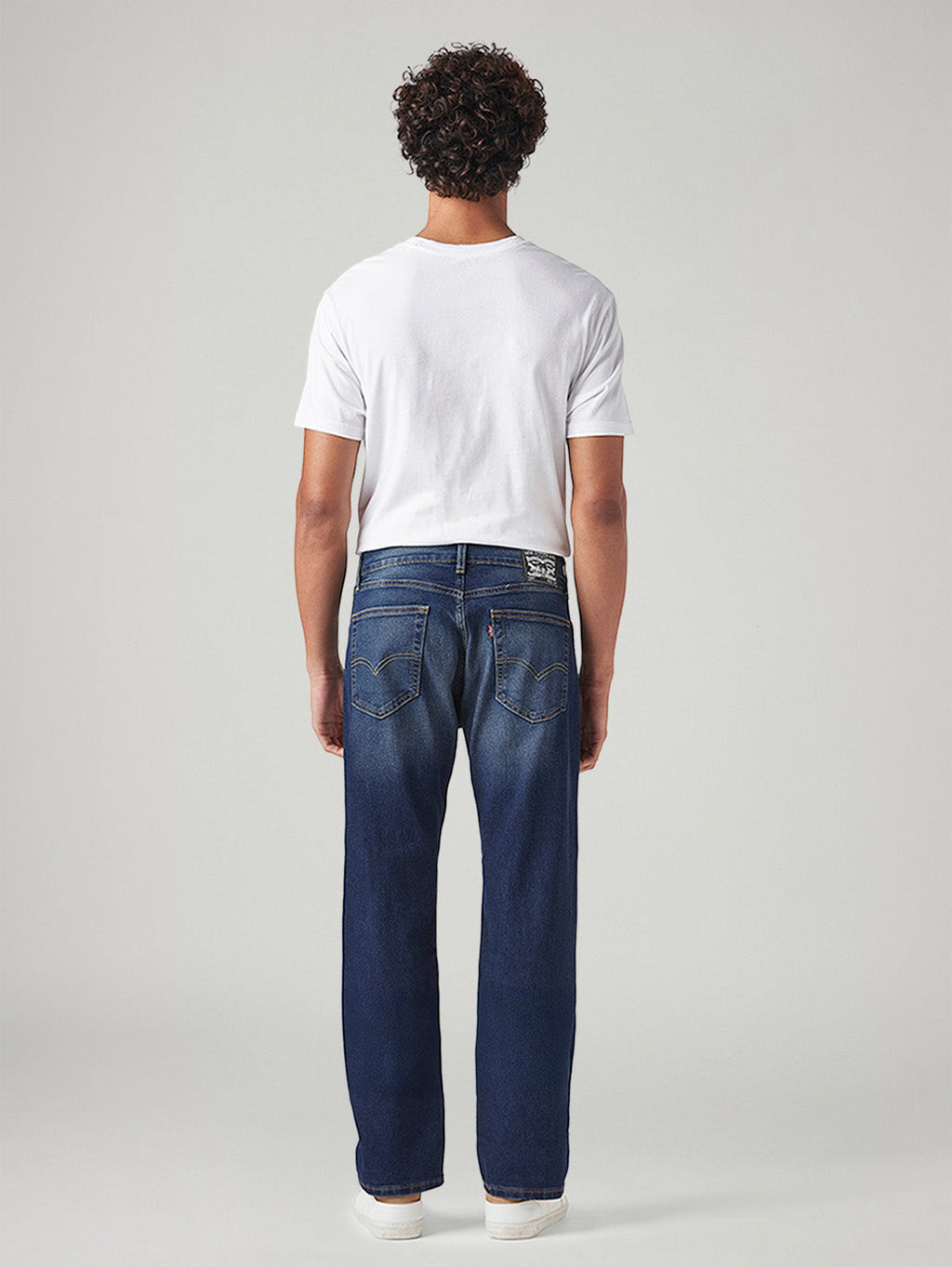 Men's 505 Dark Indigo Straight Fit Mid Rise Tinted Jeans