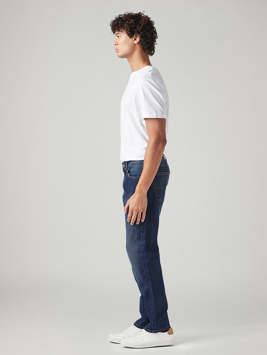 Men's 505 Dark Indigo Straight Fit Mid Rise Tinted Jeans