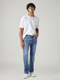 Men's 505 Med Indigo Straight Fit Mid Rise Jeans