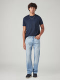 Men's 505 Light Blue Straight Fit Mid Rise Jeans