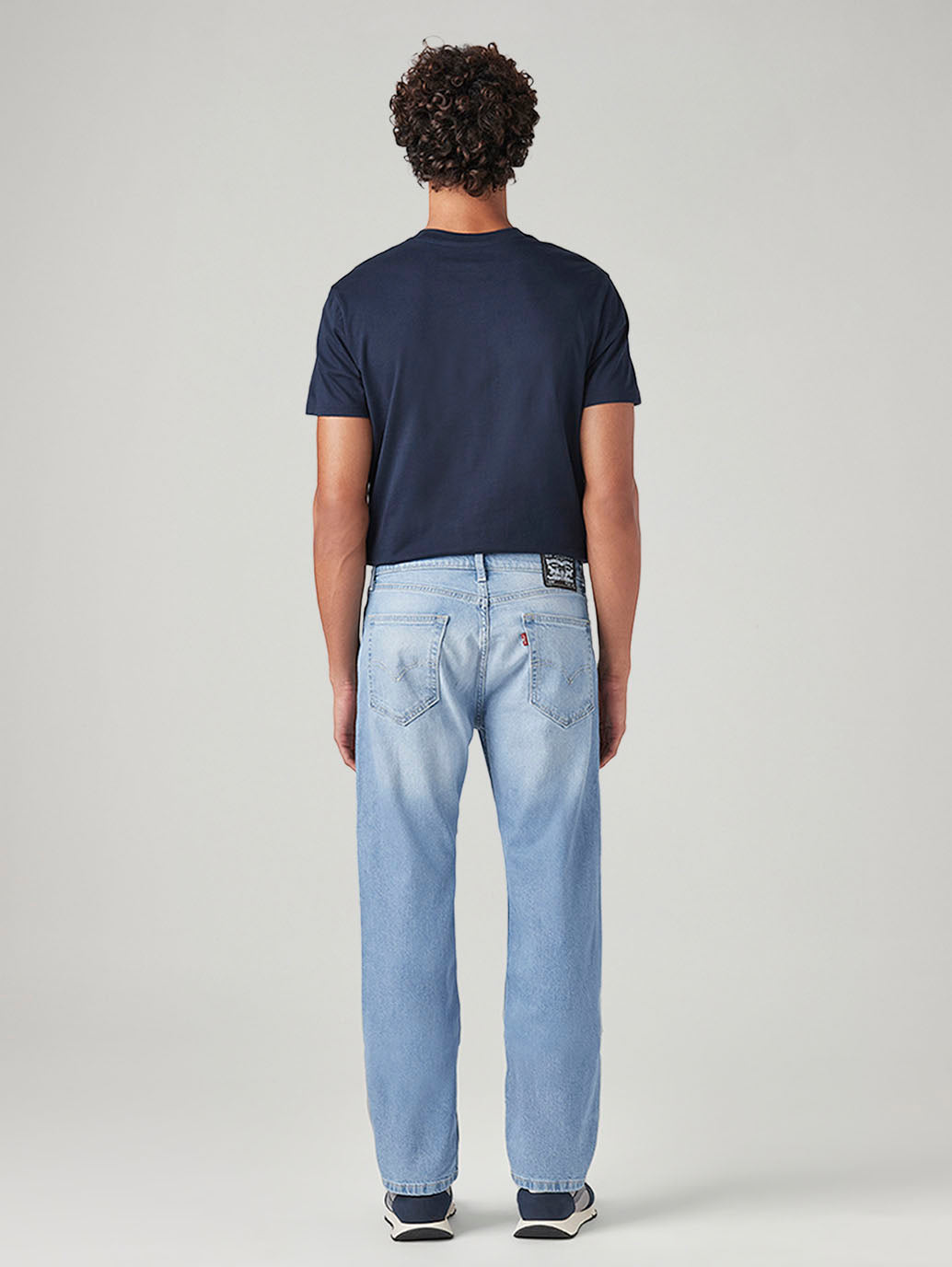 Men's 505 Light Blue Straight Fit Mid Rise Jeans