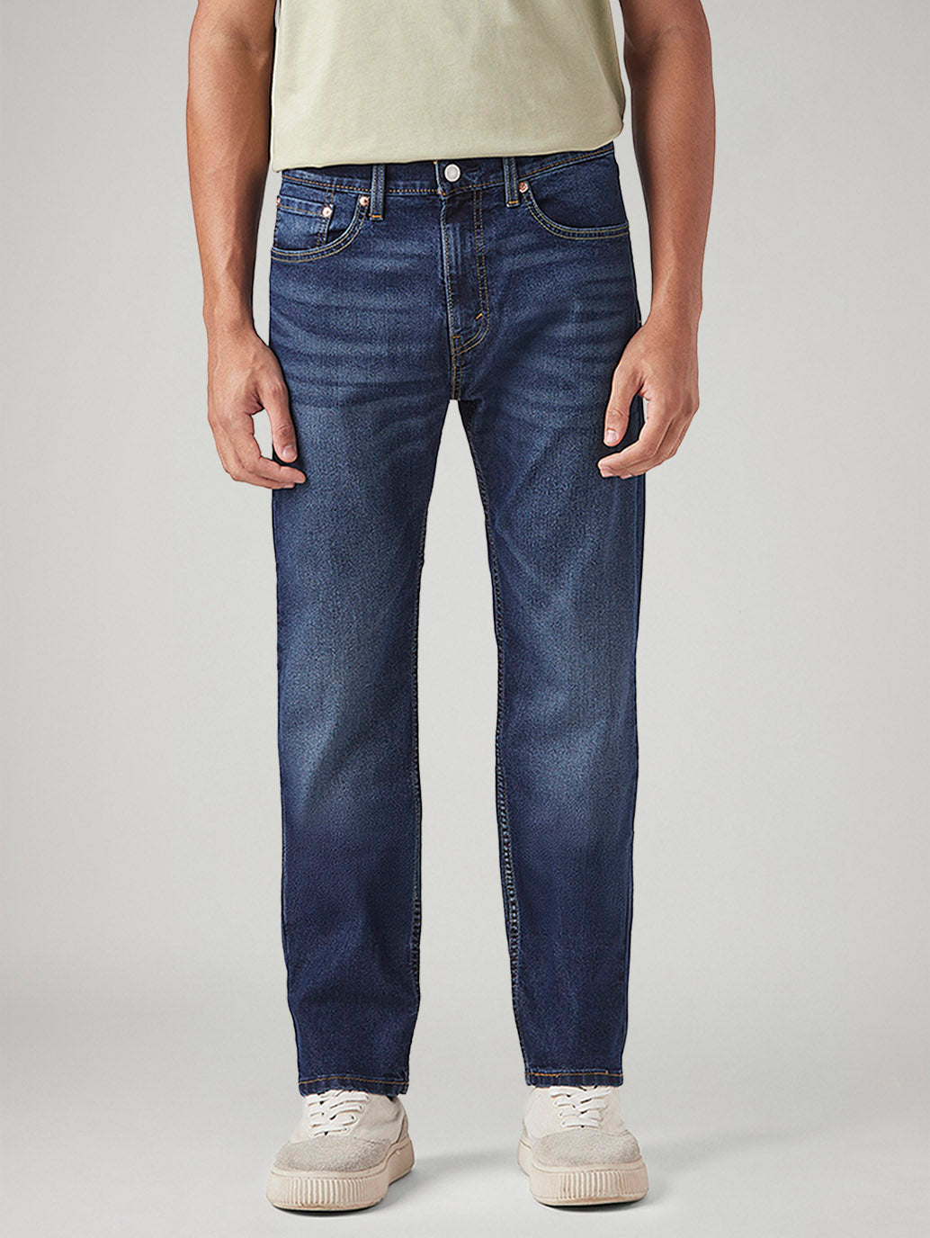 Men's 505 Med Indigo Straight Fit Mid Rise Tinted Jeans